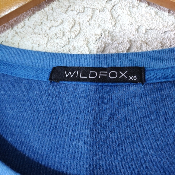 Wildfox I Need a Nap Spellout Graphic Pullover Blue Sweater Size XSmall - Picture 11 of 12